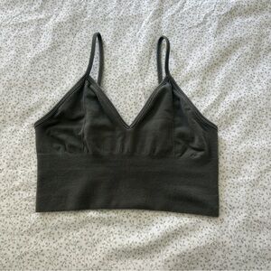 Alo Delight Bralette | Dark Cactus (green) | Size Medium | Excellent Condition